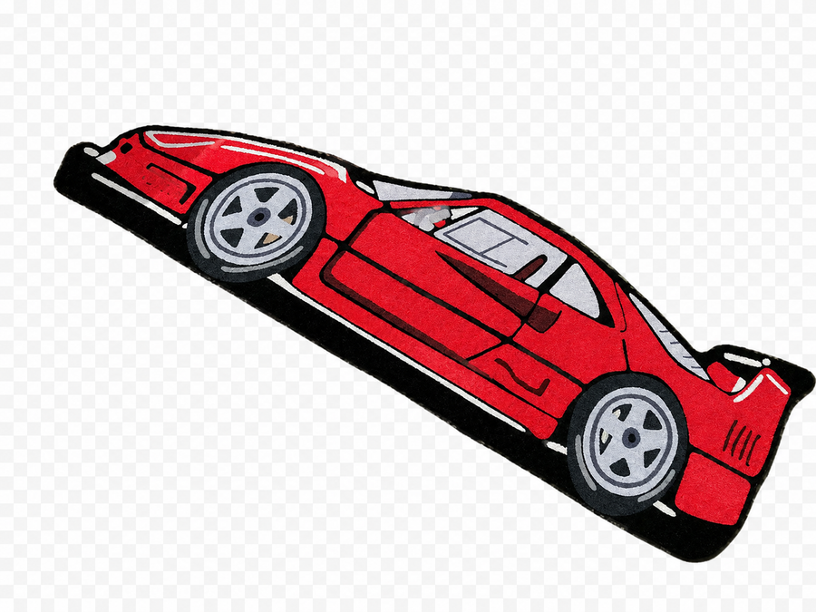 Ferrari F40 Red Legend Rug
