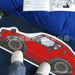 Cross-border temu car floor mat for living room, cashmere water-absorbing, non-slip, dustproof floor mat, bedroom bedside cooling mat